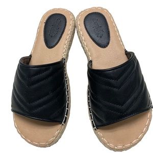 Women’s black espadrilles